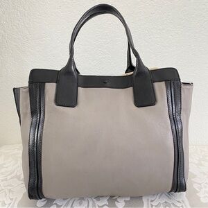 Chloe East-West Tote Bag gray black